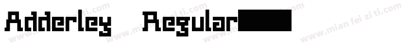 Adderley Regular字体转换